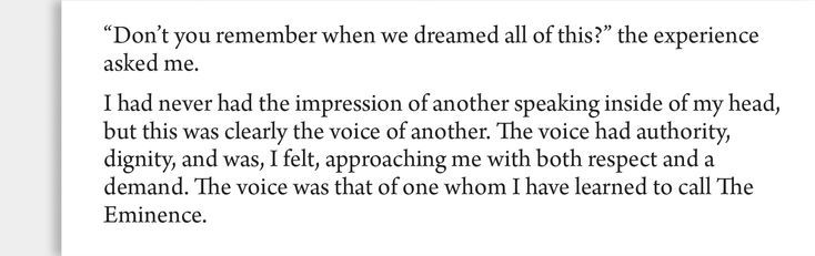 A segment of Jeffrey Augustine’s “revelations” from the voice inside his head, “The Eminence,” on his scrapped website